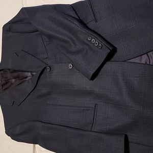 Hickey Freeman sport coat, size 44, wool. Blue, Never worn.